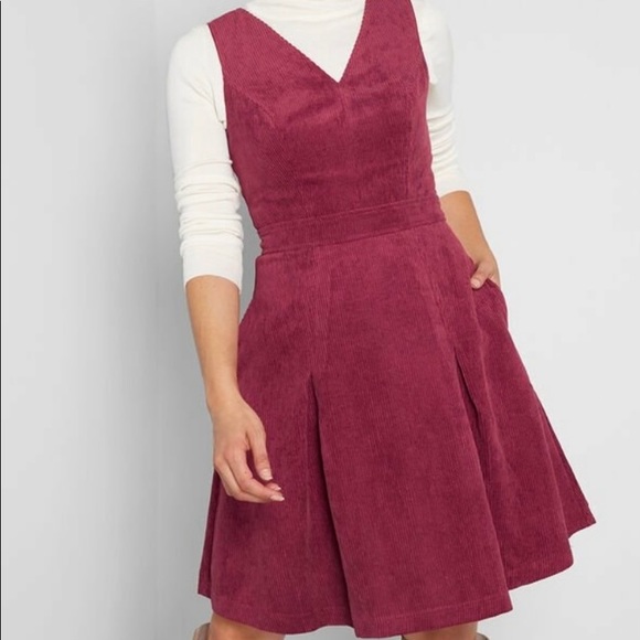 Modcloth Dresses & Skirts - Modcloth Utmost Allure Corduroy A-Line Dress Size 2